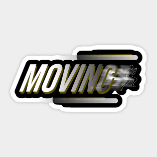 moving on text design typhography Sticker